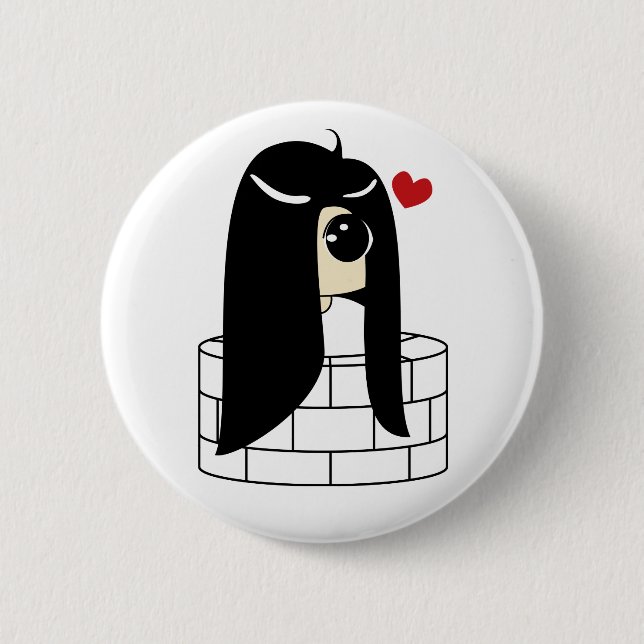 Badge Rond 5 Cm Kawaii aucun Sadako (Devant)