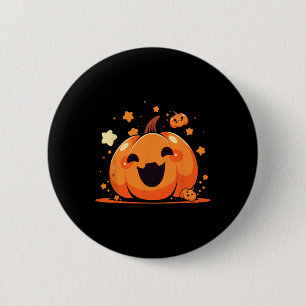 Badge Rond 5 Cm Kawaii Citrouille Anime Cottagecore Hommes Enfants