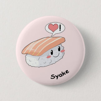 Badge Rond 5 Cm Kawaii de sushi