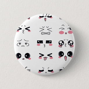 Badge Rond 5 Cm kawaii kaomoji