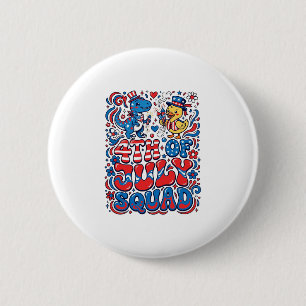 Badge Rond 5 Cm Kawaii patriotique dinosaure Meilleur beau-père ja