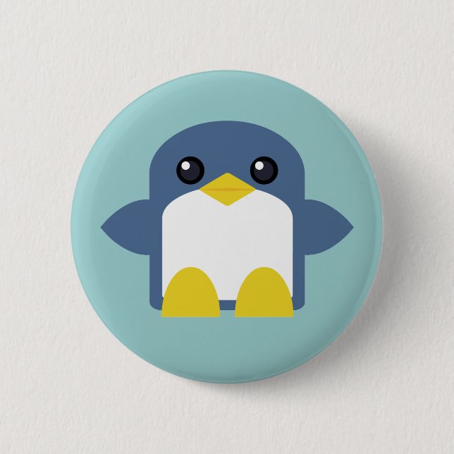 Badge Rond 5 Cm kawaii penguin sueur tweety (Devant)