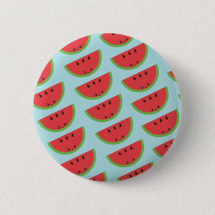 Badge Rond 5 Cm Kawaii Watermelon