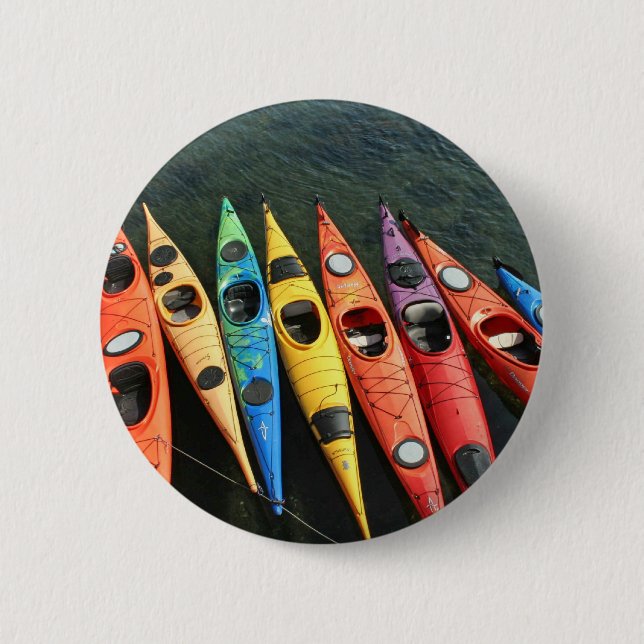 Badge Rond 5 Cm Kayaks ! (Devant)