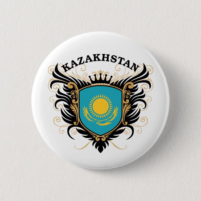 Badge Rond 5 Cm Kazakhstan (Devant)