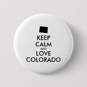 Badge Rond 5 Cm KEEP CALM et LOVE COLORADO personnalisables