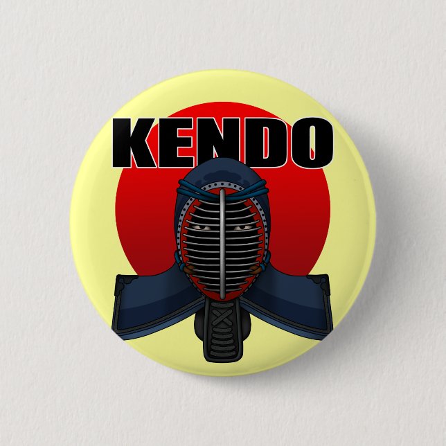 Badge Rond 5 Cm Kendo men1 (Devant)