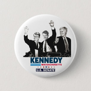 Badge Rond 5 Cm Kennedy pour le Sénat américain