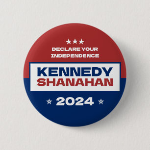 Badge Rond 5 Cm Kennedy x Shanahan Election 2024