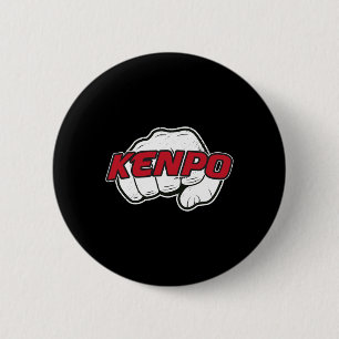 Badge Rond 5 Cm Kenpo Karate Arts martiaux Poing d'autodéfense