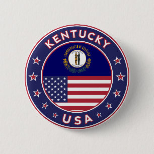 Badge Rond 5 Cm Kentucky