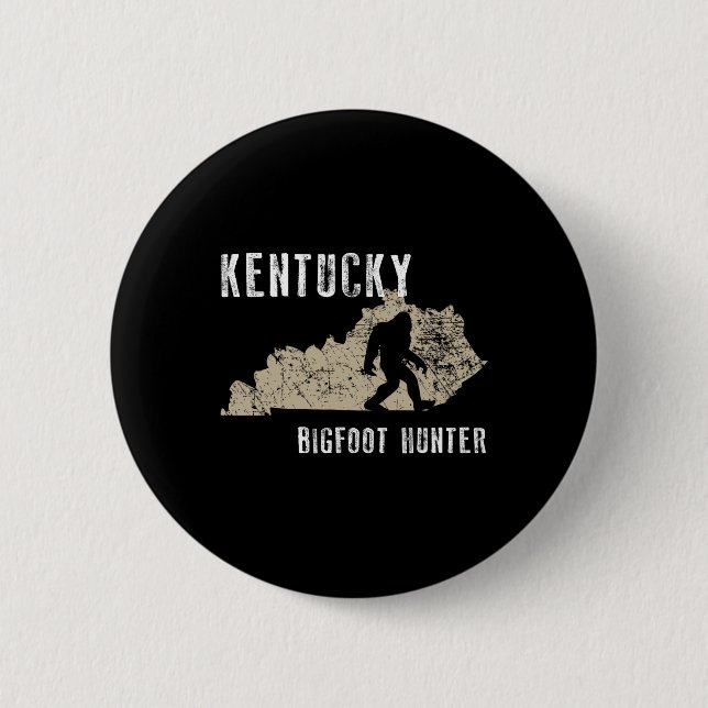 Badge Rond 5 Cm Kentucky Bigfoot Hunter (Devant)