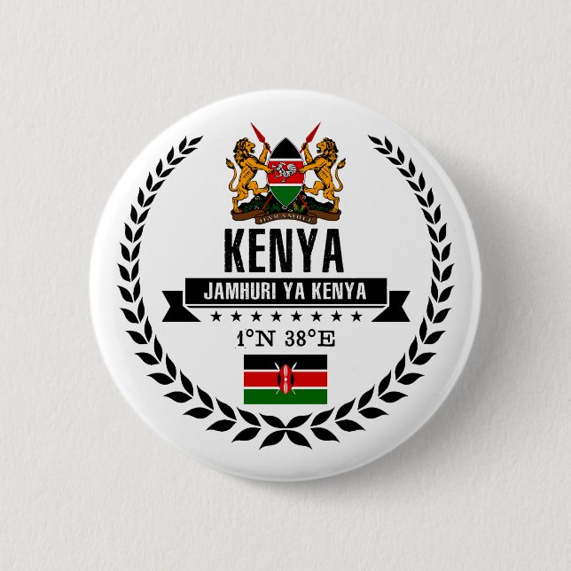 Badge Rond 5 Cm Kenya (Devant)