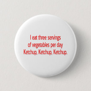 Badge Rond 5 Cm Ketchup, ketchup, ketchup
