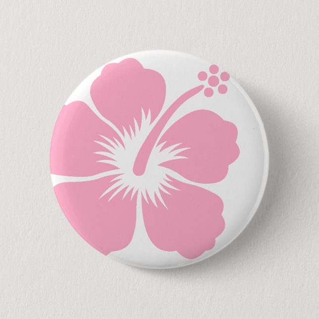 Badge Rond 5 Cm Ketmie rose F (Devant)