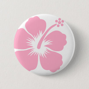 Badge Rond 5 Cm Ketmie rose F