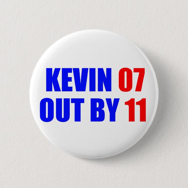 Badge Rond 5 Cm Kevin 07 par le bouton 11 (Devant)
