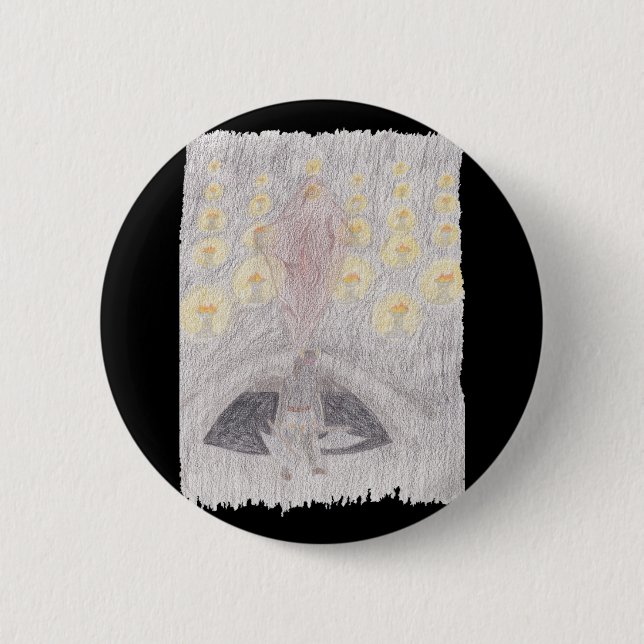 Badge Rond 5 Cm Khaos Crystal (Devant)