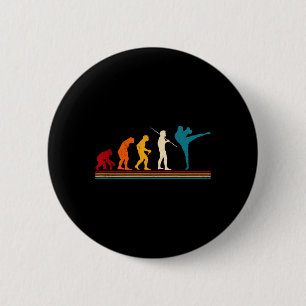 Badge Rond 5 Cm Kickboxer Evolution Kickboxer Karate Boxing Mixed