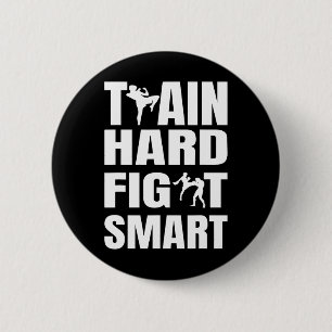 Badge Rond 5 Cm Kickboxer Kickboxing Muay Thai Boxe Thaïlandaise M