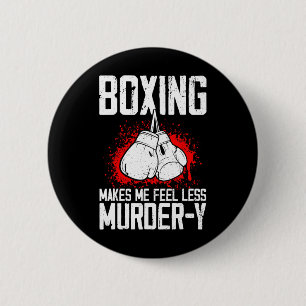Badge Rond 5 Cm Kickboxeur Savate Mma drôle de boxe Arts Martiaux 