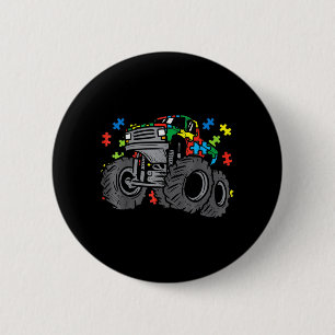 Badge Rond 5 Cm Kid Monster Truck