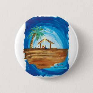 Badge Rond 5 Cm KidsArt for Choc - Paix sur Terre