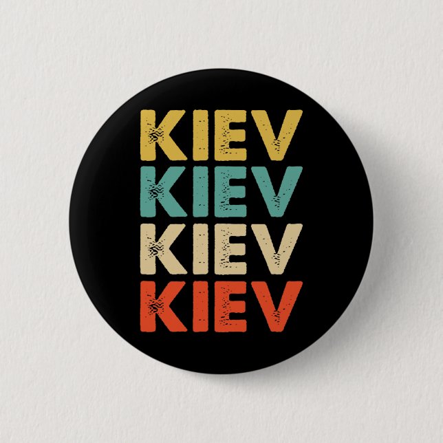 Badge Rond 5 Cm Kiev Ukraine  (Devant)