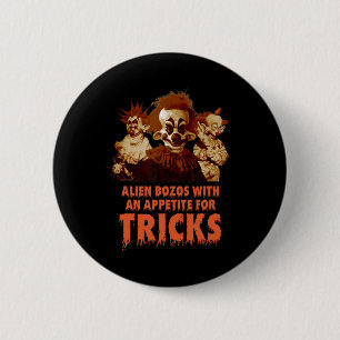 Badge Rond 5 Cm Killer Klowns De L'Espace Extérieur Halloween Joue