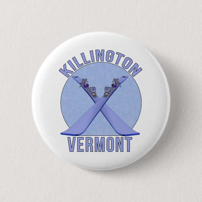 Badge Rond 5 Cm Killington, Vermont (Devant)