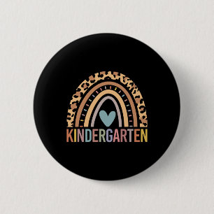 Badge Rond 5 Cm Kindergarten Rainbow Girls Boys Teacher Team Kinde