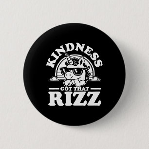 Badge Rond 5 Cm Kindness Anti Bulbing Week Unicorn A Reçu Rizz Sti