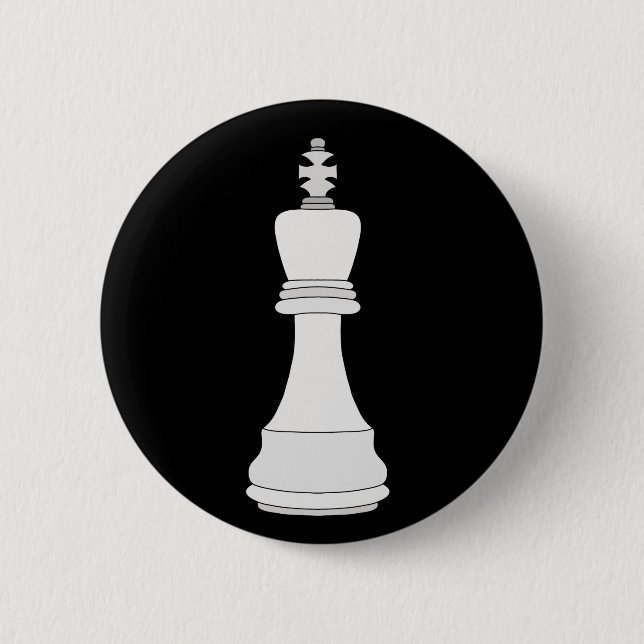Badge Rond 5 Cm King Chess (Devant)