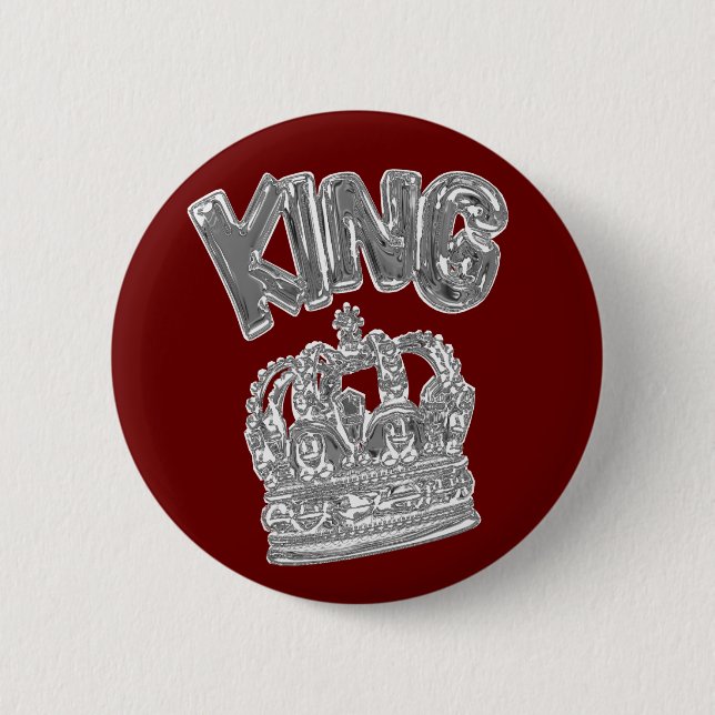 Badge Rond 5 Cm king.chrome (Devant)