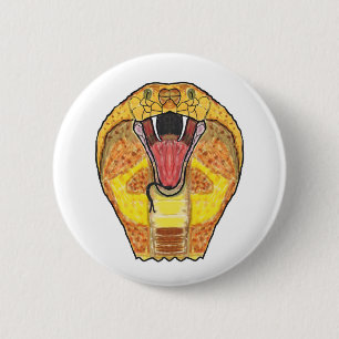 Badge Rond 5 Cm King Cobra