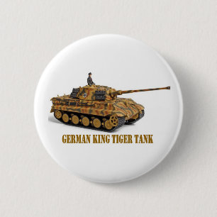 BADGE ROND 5 CM KING TIGER