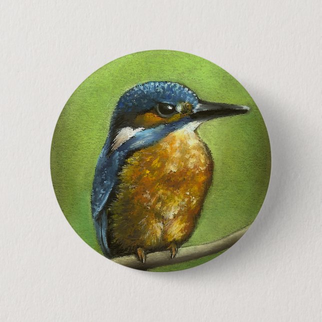Badge Rond 5 Cm Kingfisher (Devant)