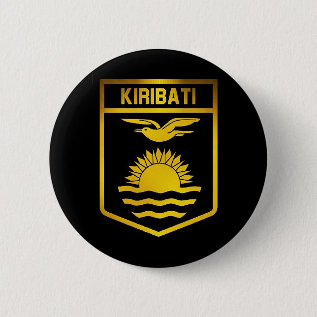 Badge Rond 5 Cm Kiribati Emblem (Devant)