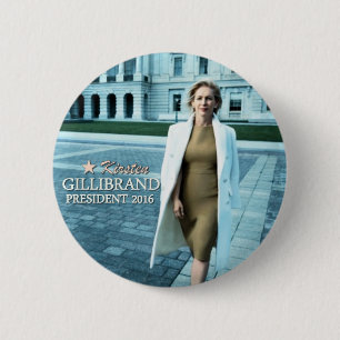Badge Rond 5 Cm Kirsten Gillibrand pour le président 2016