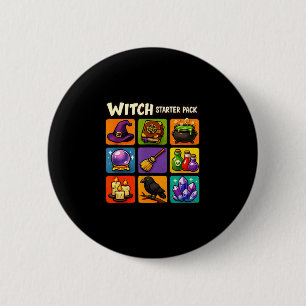 Badge Rond 5 Cm Kit de démarrage sorcière humour magique sorceller