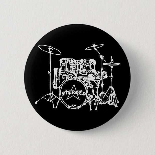 Badge Rond 5 Cm Kit de tambour spécial (Devant)