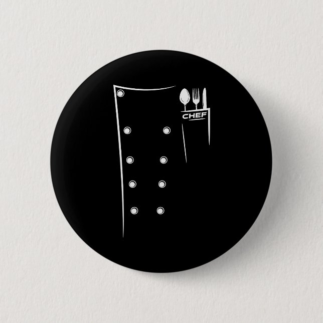 Badge Rond 5 Cm Kitchen Utensils Design Chef Culinary Outfit  (Devant)