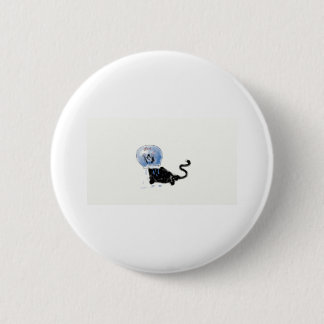 Badge Rond 5 Cm kitteh d'astronaute
