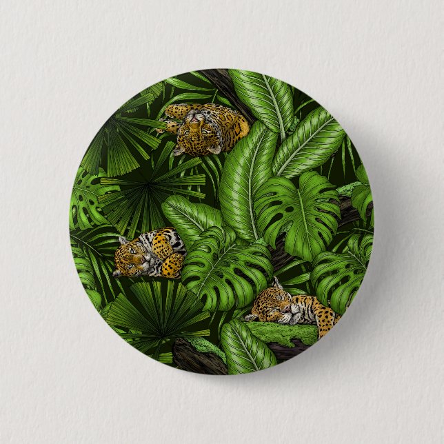 Badge Rond 5 Cm Kittés de la jungle (Devant)
