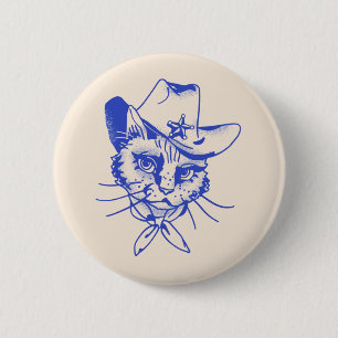 Badge Rond 5 Cm Kitty Button