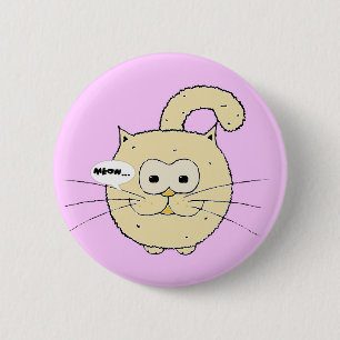 Badge Rond 5 Cm Kitty-chat