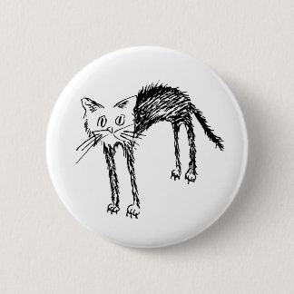 Badge Rond 5 Cm Kitty mignon