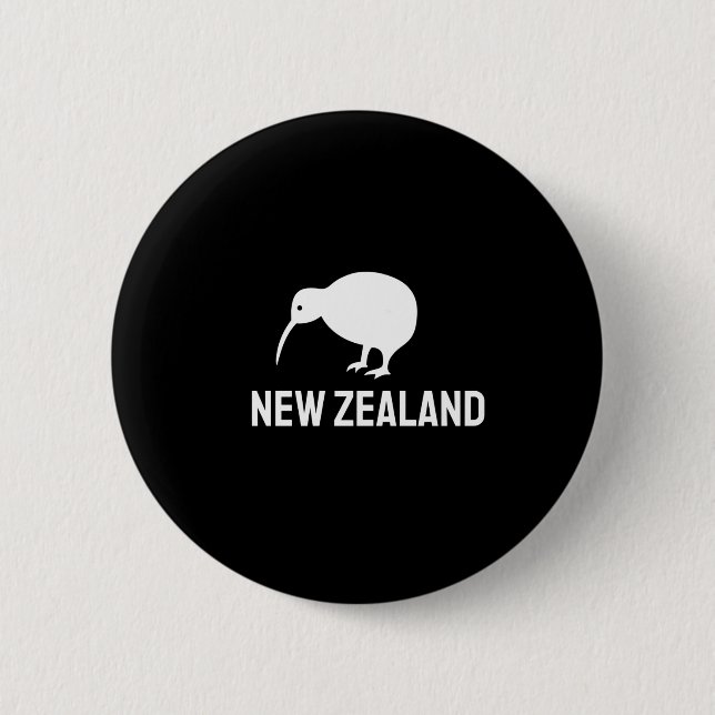 Badge Rond 5 Cm Kiwi néo-zélandais (Devant)