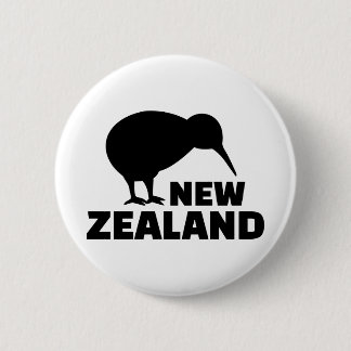 Badge Rond 5 Cm Kiwi Nouvelle Zélande