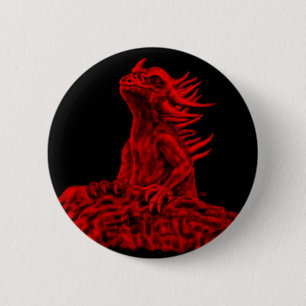 Badge Rond 5 Cm Kleine a écrit Drache